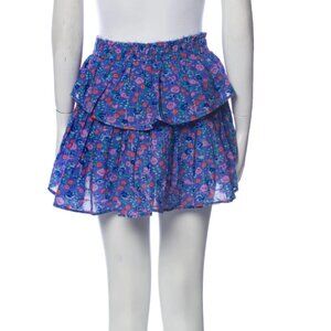 LoveShackFancy Floral Mini Skirt size Medium